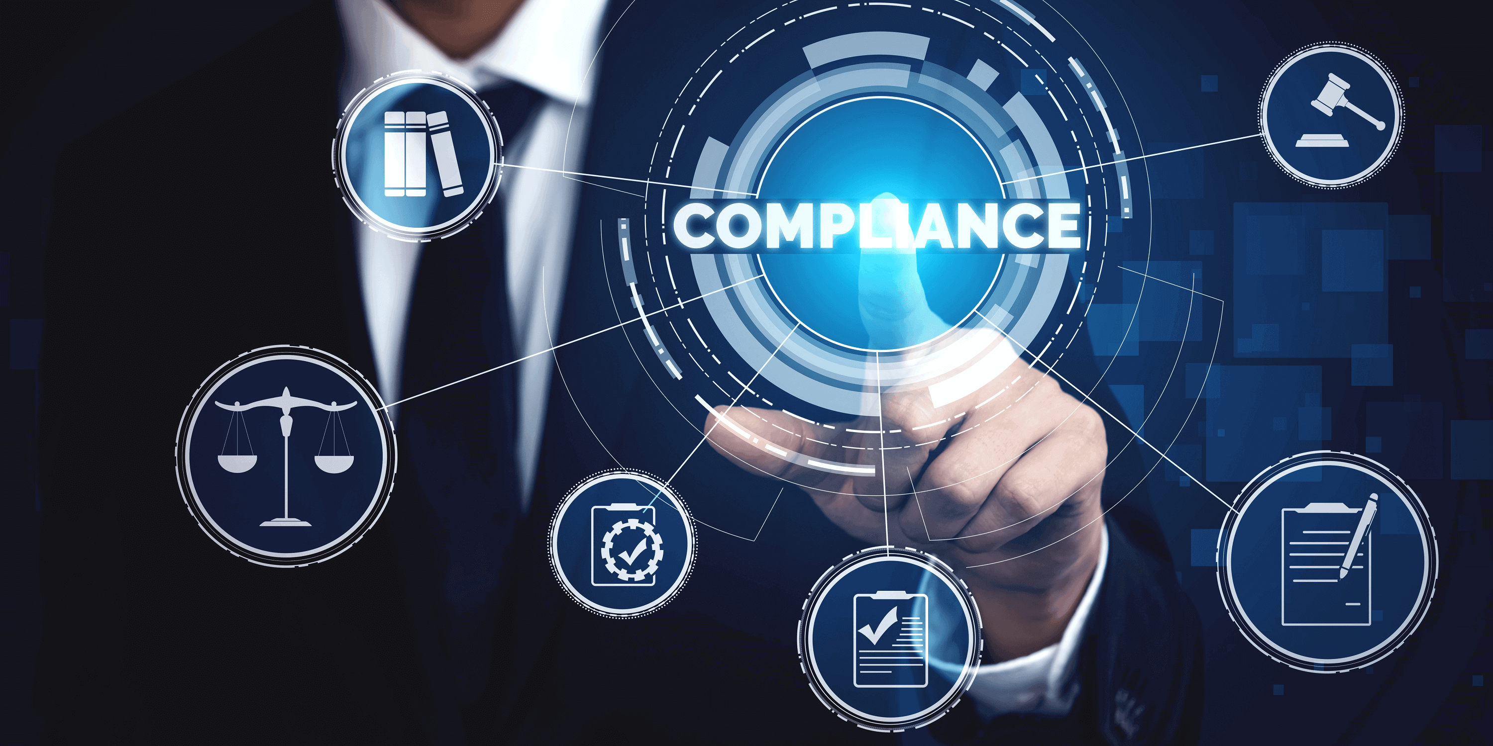  A worker utilising a government file management system, effective for process compliance.